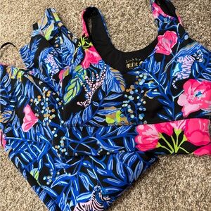 lily pulitzer yoga set